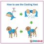 DOGZSTUFF Dog Cooling Vest. Lightweight Jacket with Evaporative Cool Microfiber Technology, UV Protection Shirt, Sizing for Small, Medium and Large Dogs