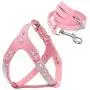 Beirui Soft Suede Rhinestone Leather Dog Harness Leash Set Cat Puppy Sparkly Crystal Vest & 4 ft Lead for Small Medium Cats Pets Chihuahua Poodle Shih Tzu Beirui Soft Suede Rhinestone Leather Dog Harness Leash Set Cat Puppy Sparkly Crystal Vest & 4 ft Lead for Small Medium Cats Pets Chihuahua Poodle Shih Tzu