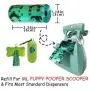 Portable Pooper Scooper with 270pcs Dog Poop Bags Refill, Expandable Dog Poop Scoop with Carabiner, Sanitary Pet Waste Cleaner, Dog Poop Scooper with Waste Bags in Dispenser