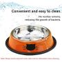Dorakitten Cat Bowls Stainless Steel, 3PCS Cat Food and Water Bowl Set Pet Dog Bowl with 2 Food Scoops Non Slip Shallow Make Cats Feel Comfortable