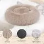 EDUJIN Fluffy Donut Cuddler Pet Bed, Cat and Dog Calming Indoor Cushion Bed with Non-Slip Bottom for Improved Sleep, Machine Washable Long Plush Soft Round Sofa Bed - 20/24 Inch for Puppy and Kitties EDUJIN Fluffy Donut Cuddler Pet Bed, Cat and Dog Calming Indoor Cushion Bed with Non-Slip Bottom for Improved Sleep, Machine Washable Long Plush Soft Round Sofa Bed - 20/24 Inch for Puppy and Kitties