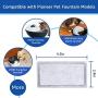 MyfatBOSS Charcoal Water Filter Replacement Fountain Filter Compatible with Pioneer Pet Dog Fountain Pet Drinker Bowl Raindrop Plastic Fountain Fung Shui Plastic Fountain, 12 Filters