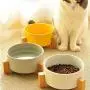 Wyxy Portable Pet Bowls Pet Cat Bowl Small Dog Cutlery Cat Rice Bowl Ceramic Cat Bowl Solid Wood Frame Strong Easy to Clean pet Supplies Wyxy Portable Pet Bowls Pet Cat Bowl Small Dog Cutlery Cat Rice Bowl Ceramic Cat Bowl Solid Wood Frame Strong Easy to Clean pet Supplies