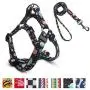 QQPETS Dog Harness Leash Set,Adjustable Vest Durable Heavy Duty Puppy Small Medium Large Dogs Perfect for Walking Running Training Starry Sky QQPETS Dog Harness Leash Set,Adjustable Vest Durable Heavy Duty Puppy Small Medium Large Dogs Perfect for Walking Running Training Starry Sky
