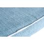 Armarkat Model D08A Medium Bolstered Pet Bed Cushion with Poly Fill Cushion, Soothing Blue