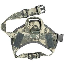 ZJDU K9 Dog Harness Handled MOLLE Vest, with Handletactical Service Dog Vest Harness,Outdoor Training Water-Resistant Comfortable Military Patrol K9 Dog Harness