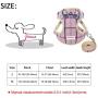Forestpaw Adjustable Pet Mesh Vest Harness with Leash for Puppy Small Medium Dog and Cat Pink/Blue,S/M,Poodle,Chihuahua,Jack Russell,Pug