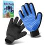 Pet Grooming Glove,Gentle Deshedding Brush Glove Efficient Pet Hair Remover Mitt,Enhanced Five Finger Design,Breathable & Comfortable for Dog,Cat,Horses with Long/Short Fur
