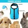 SATINIOR 2 Pieces Bunny Rabbit Harness with Leash Cute Adjustable Buckle Breathable Mesh Vest for Kitten Puppy Small Pets Walking