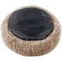 FlySheep Round Cat Bed Pet Bed Small Dog Bed, Soft Microfiber Donut Cuddler Cushion Warm for Winter