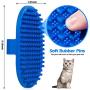 Lilpep Dog Bath Brush, Rubber Pet Shampoo Brush with Silicone Bristles for Massaging Grooming, Removing Short Haired Dogs Cats Shedding, Tangles and Dead Undercoat 2pcs