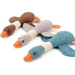 SYMPLIST LIFE Wild Goose Puzzle Training Durable Plush Chew Toys for Dogs