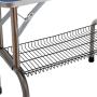BUNNY BUSINESS Adjustable Portable Stainless Steel Dog Grooming Table with Arm Noose and Accessories Tray, 117 x 60 x 76 cm/ 46 x 23.6 x 30-inch, Black_P