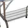 BUNNY BUSINESS Adjustable Portable Stainless Steel Dog Grooming Table with Arm Noose and Accessories Tray, 117 x 60 x 76 cm/ 46 x 23.6 x 30-inch, Black_P