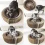raillery Cat Scratcher Lounge Bed - Collapsible Round Shape Scratching Board for Big cat (US Warehouse,Arrive in 5-8 Days)