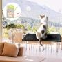 VWMYQ Cat Hammock Cat Window Perch Cat Window Seat Bed Removable Pet Resting Seat Safety Cat Bed Suction Cups withWall Corner and Three Little mice