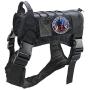 Veterans Service Dog Serving Those Who Served Us Vests/Harnesses Military Tactical Morale Badge Emblem Embroidered Fastener Hook Loop Patch for Dogs Pets 3.15inch Diameter 2PCS