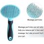 Pet Grooming Brush for Dogs and Cats with Short to Long Hair,Portable Self Cleaning Slicker Brush Pet Soft Comb