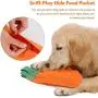 Hengu Carrot Bite-Resistant Dog Toy, Thick Oxford Cloth Cover for Plastic Bottle Self-Made Pet Toy with Sniffs Interactive Play Design, Perfect for Medium Big Dogs Chew Toy Hengu Carrot Bite-Resistant Dog Toy, Thick Oxford Cloth Cover for Plastic Bottle Self-Made Pet Toy with Sniffs Interactive Play Design, Perfect for Medium Big Dogs Chew Toy