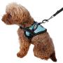 Uheng Service Vest Dog Harness - Adjustable Nylon Vest with Reflective Patches for Little Teddy, Pago, Bichon, Mini Doberman in Training (7-9lbs)