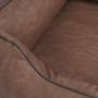 Knuffelwuff Artificial Leather Orthopaedic Dog Bed Rockland XXL Large 120 x 85cm Brown