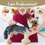 Dog Clippers with LED lights Dog Grooming Clippers 2-Speed USB Rechargeable Professional Dog Trimmer Low Noise Cordless Dog Clippers for Small Dogs and Cats Hair Around Face, Paws, Eyes, Ears, Rump