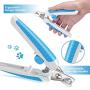 LUOAIYI Dog Nail Clippers, Professional Dog Nail Trimmers with Safety Guard, Razor Sharp Blades, and Safe Lock Switch, Bonus Min Nail File for Large Medium Small Dogs Cats
