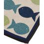 PetRageous Kool Fishies Tapestry Mat Feeder, 13 x 19/Small