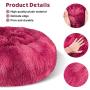 FURTIME Calming Dog Bed Cat Bed Donut Cuddler 16/20/23/30inch Round Anti-Slip Faux Fur Pet Bed for Small Medium Dogs and Cats Anti-Anxiety Fluffy Puppy Bed Washable Orthopedic Dog Bed with Muti-Color