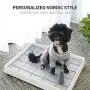 Dog Training Tray,Puppy Potty Tray Holder,Puppy Dog Pad Holder,Indoor Training Toilet for Puppies Square Pet Training Toilet Pad Holder Portable