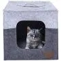 Thick Felt Cat Cave for IKEA Shelf - Cat Bed with Pillow & Reinforced Top - Easy Travel Cat Cube is Machine Washable - Foldable Cat Houses for Indoor Cats,Foldable Cat Houses for cat Tower Thick Felt Cat Cave for IKEA Shelf - Cat Bed with Pillow & Reinforced Top - Easy Travel Cat Cube is Machine Washable - Foldable Cat Houses for Indoor Cats,Foldable Cat Houses for cat Tower