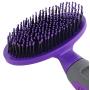 Soft Pet Brush by Hertzko - For Dogs and Cats – for Detangling and Removing Loose Undercoat or Shed Fur for large and small animals – Ideal for Everyday Brushing Long and Short Hair – for Sensitive Skin