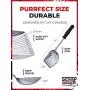 iPrimio Scoop Monster Cat Litter Scooper with 17 Inch Long Handle and Soft Grip - Modern Scooper Holder -Works with All Metal and Plastic Scoopers