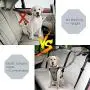 SlowTon Dog Seat Belt, 2 Pack Pet Car Seatbelt Headrest Restraint Adjustable Puppy Safety Seat Belt Reflective Elastic Bungee Connect Dog Harness in Vehicle Travel Daily Use