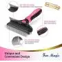 Fur Magic Deshedding and Dematting Comb Double Sided Undercoat Rake Pet Grooming Brush Removing Mats, Knots & Tangles for Dogs and Cats with Long, Medium and Short Hair Fur Magic Deshedding and Dematting Comb Double Sided Undercoat Rake Pet Grooming Brush Removing Mats, Knots & Tangles for Dogs and Cats with Long, Medium and Short Hair