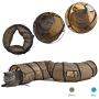 Dongdexiu Pet Supplies B18405 S-Shape Funny Pet Tunnel Cat Play Tunnel Foldable Cat Toys(Brown) Pet Toys
