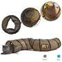 Dongdexiu Pet Supplies B18405 S-Shape Funny Pet Tunnel Cat Play Tunnel Foldable Cat Toys(Brown) Pet Toys Dongdexiu Pet Supplies B18405 S-Shape Funny Pet Tunnel Cat Play Tunnel Foldable Cat Toys(Brown) Pet Toys