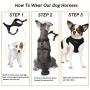 PetiFine Dog Harness with Car Safety Seat Belt, Adjustable Breathable Air Mesh Puppy Vest Harness for X- Small/Small/Medium/Large Dogs & Cats