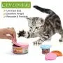 TOULIFLY Pet Food Can Covers, Can Covers for Pet Food Cans, Universal Size, 6 Pcs Silicone Pet Can Covers & 3 Pcs Pet Spoons, Pet Food Can Cover Universal Silicone Cat Dog Food Can Lids