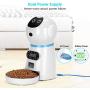 COVONO Automatic Cat Feeder, 3.5L Dog Food Dispenser, up to 4 Meals a Day / Portion Control / Voice Recording / Timer Programmable / Stainless Steel Bowl