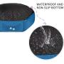 KROSER Dog & Cat Bed 22'' Stylish Pet Bed with Reversible Pillow (Warm and Cool) Non-Slip Waterproof Bottom Soft Calming Bed Machine Washable and Removable Covers Sleeping Bed for Small Dogs and Cats