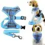 Bolbove Pet Adjustable Classic Plaid Mesh Harness and Leash Set for Cats & Dogs Bolbove Pet Adjustable Classic Plaid Mesh Harness and Leash Set for Cats & Dogs