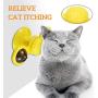 ZUDZUW Cat Toy Turntable Windmill Spinner Stubborn Interactive Chew Toy with Led Catnip Ball Color Bells Random Funny Kitten Toys Cats Hair Brush Scratching Tickle Toy with Suction Cup