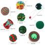 QKURT Christmas Pet Stocking, Xmas Interactive Chew Toy for Puppy Kitten - 10 Packs