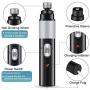 [2020 Upgrade] Dog Nail Grinder, Professional 5-in-1Rechargeable Pet Nail Trimmer with Low Noise, Superior Painless Pet Paws File Grooming/Smoothing/Trimming, Perfect for Small Medium Dogs & Cat