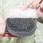 PAKEWAY Soft Slicker Cat Brush Dog Brush, with Self Cleaning Function, Pet Grooming Comb Gently Removes Long and Loose Undercoat
