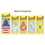LITTLE TREES Car Air Freshener I Hanging Tree Provides Long Lasting Scent for Auto or Home I America, 24 Count, (4) 6-Packs