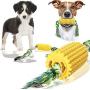 Dog Chew Toys Corn,Dog Toys,Dog Toothbrush,Rubber Chew Toys for Dogs, Teething Cleaning, Corn Molar Stick with Rope , for Aggressive Chewers for Small Medium Large Dogs Breed Toys by INNAPER