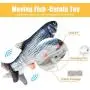 MOLATIN 2 Pack Electric Flopping Fish Catnip Toy,Wiggle Fish Cats Kicker Toys,Realistic Moving Floppy Dancing Fish,Funny Interactive Plush Chewing Pillow for Cat Motion Kitten Indoor Exercise MOLATIN 2 Pack Electric Flopping Fish Catnip Toy,Wiggle Fish Cats Kicker Toys,Realistic Moving Floppy Dancing Fish,Funny Interactive Plush Chewing Pillow for Cat Motion Kitten Indoor Exercise