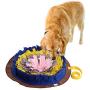 Dog Snuffle Mat Round Snack Feeding Slow Feeders Sniffing Nosework Training Pad Fun Playmat Toys for Dog Relieve Stress